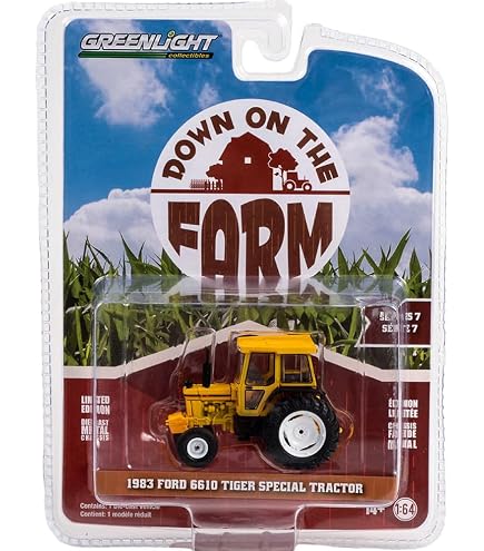 Amazon.com: Greenlight 1983 Ford 6610 Tiger Special Tractor Yellow